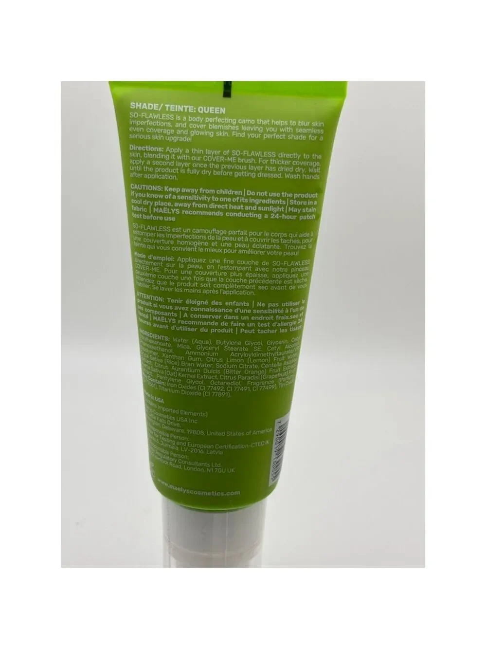 MAËLYS SO-FLAWLESS Body Perfecting Camo Shade Queen 3.38 oz New